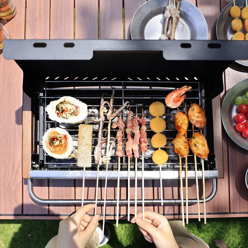 Camping Cooking Requirements - Parrilla de Carbón Plegable Ligera, Parrilla
