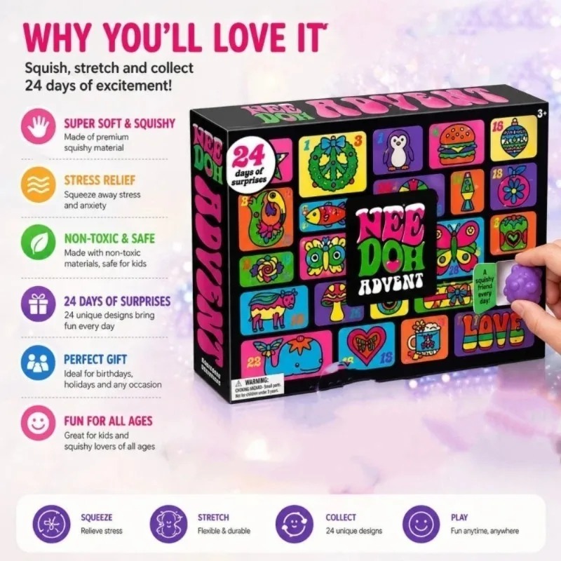 Fire Starter Cube - Caja Sorpresa Squishy Needoh Nice Cube