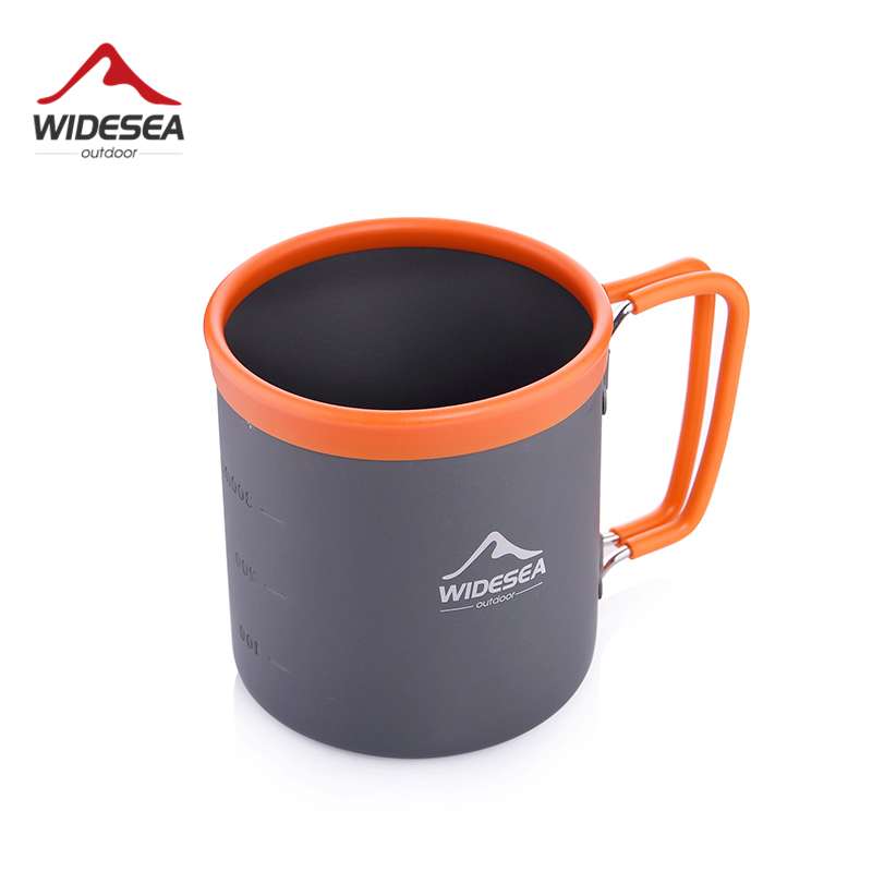 Camping Cooking And Drinking - Widesea-taza de aluminio para acampar al
