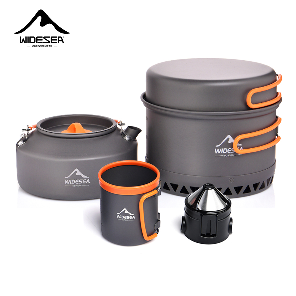 Camping Cooking Set Compact - Vajilla para acampar, juego de utensilios