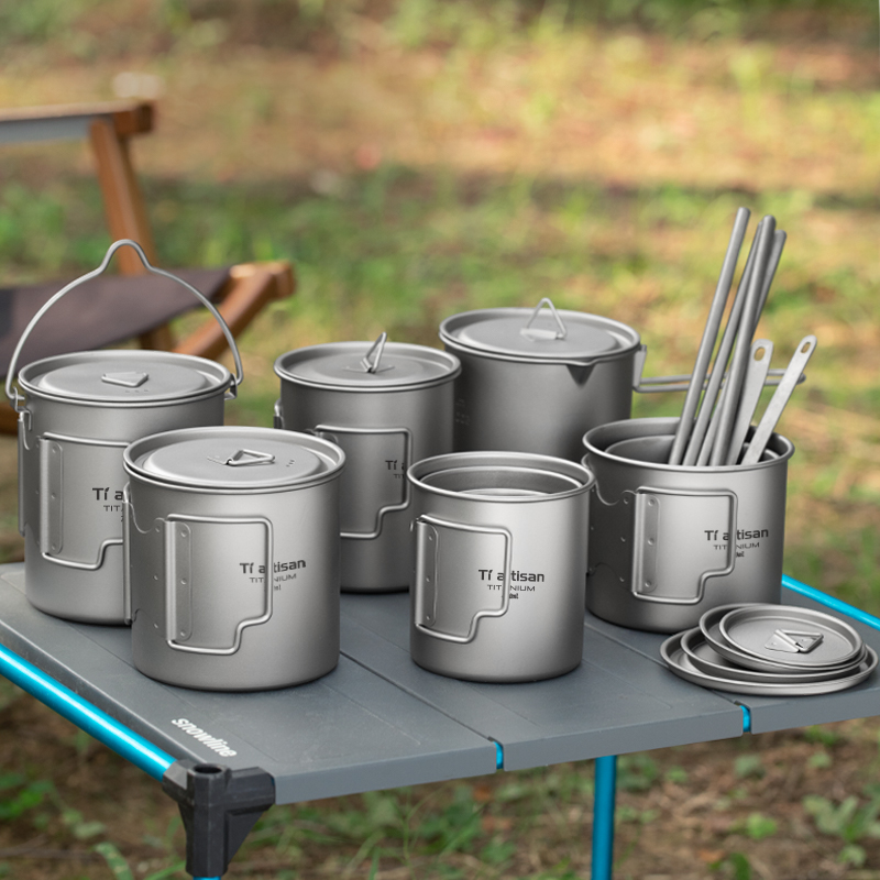 Camping Cooking Utensil Set - Tiartisan-taza de té y café portátil,