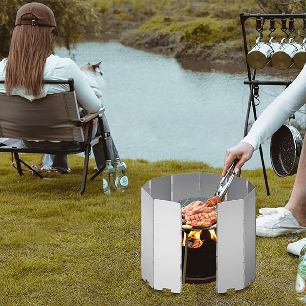 Camping Cooking Disc - Parabrisas Plegable para Estufa de Camping