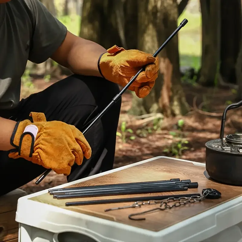 Camping Hanging Cooking Pot - Trípode Grande para Fogatas al Aire