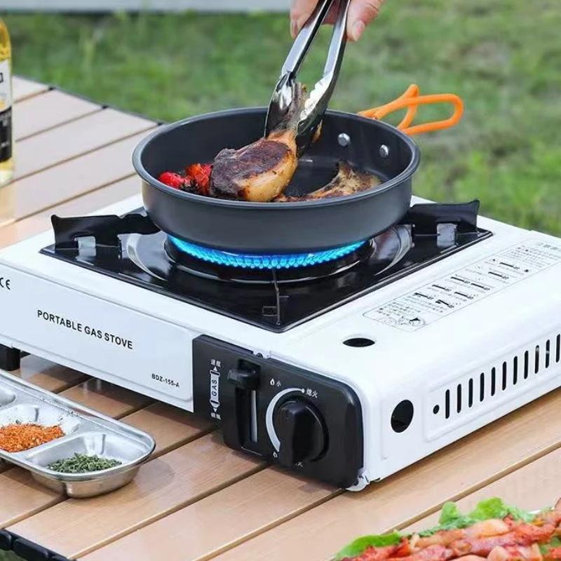 Camping Cooking Set Compact - Estufa de Cassette portátil para exteriores,