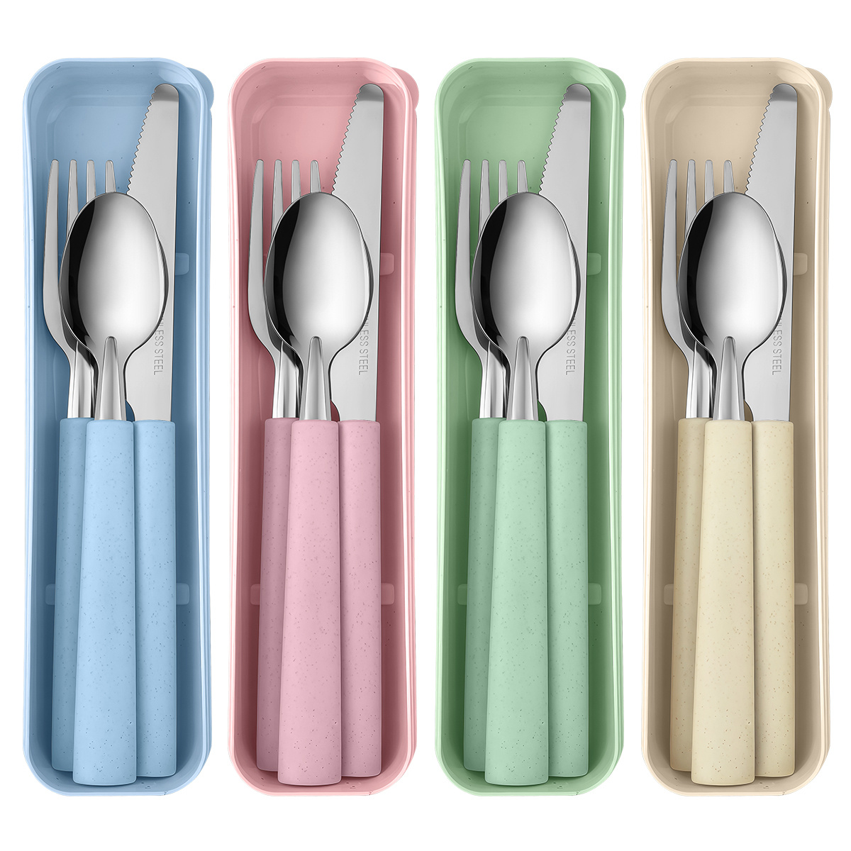 Camping Cooking And Cutlery Set - 1 juego de cubiertos portátiles de