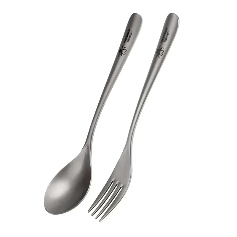 Camping Cooking And Cutlery Set - HWZBBEN Vajilla de titanio para acampar