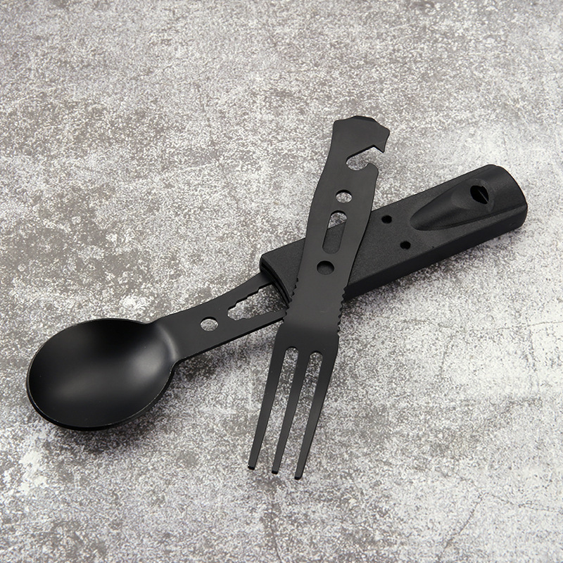 Juego de Cubiertos de Acero In - Camping Cooking And Cutlery Set reseña y precio