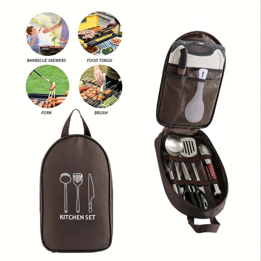 Bolsa de cocina portátil para  - Camping Cooking Utensils Storage reseña y precio