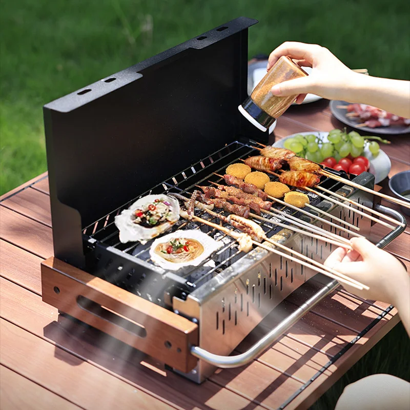 Parrilla de Carbón Plegable Li - Camping Cooking Requirements reseña y precio