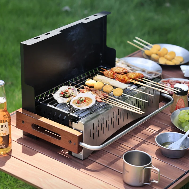 Parrilla de Carbón Plegable Li - Camping Cooking Requirements reseña y precio