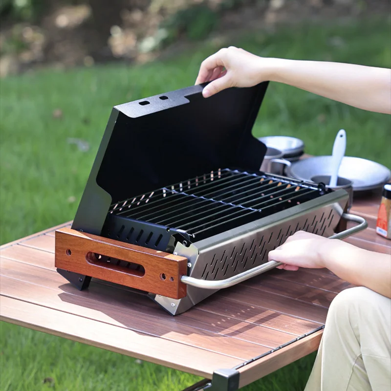 Parrilla de Carbón Plegable Li - Camping Cooking Requirements reseña y precio