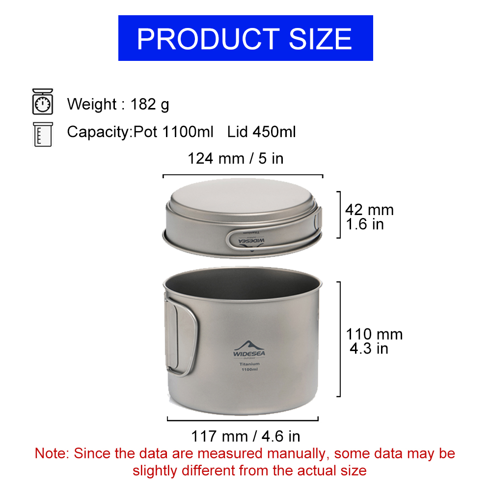Widesea Olla de camping ultral - Camping Cooking Utensil Set reseña y precio
