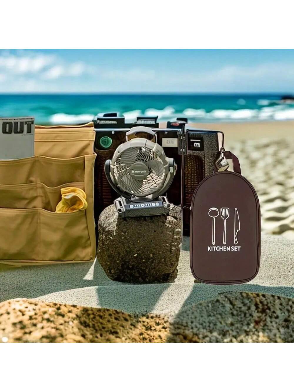 Bolsa de almacenamiento de ute - Camping Cooking Utensils Storage reseña y precio