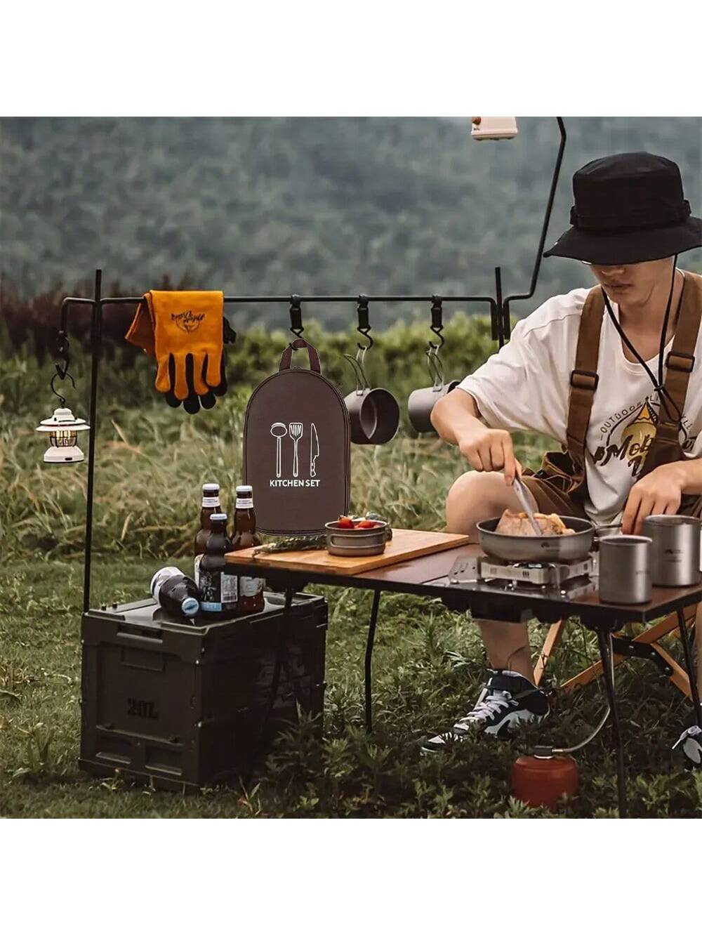 Bolsa de almacenamiento de ute - Camping Cooking Utensils Storage reseña y precio