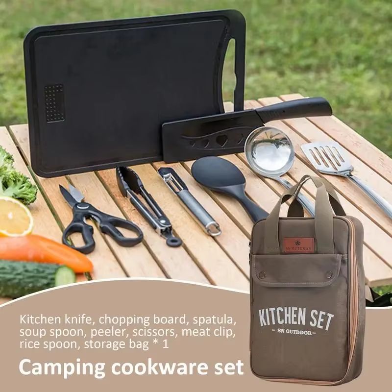 Juego de Utensilios de Cocina  - Camping Cooking Utensils Storage reseña y precio