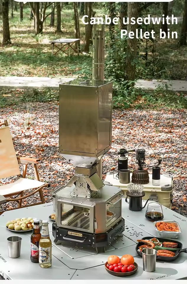 Estufa de Leña Portátil HOMFUL - Camping Cooking Roll reseña y precio