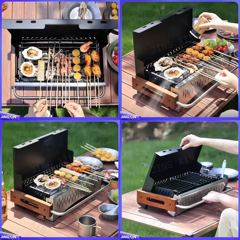 Parrilla de Carbón Plegable Li - Camping Cooking Requirements reseña y precio