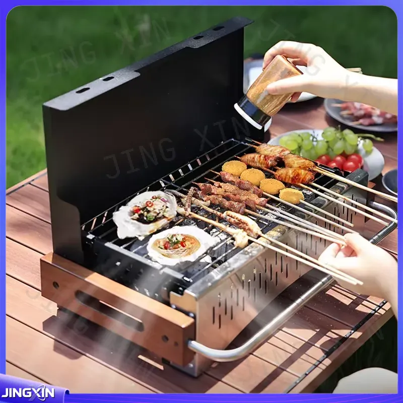 Parrilla de Carbón Plegable Li - Camping Cooking Requirements reseña y precio