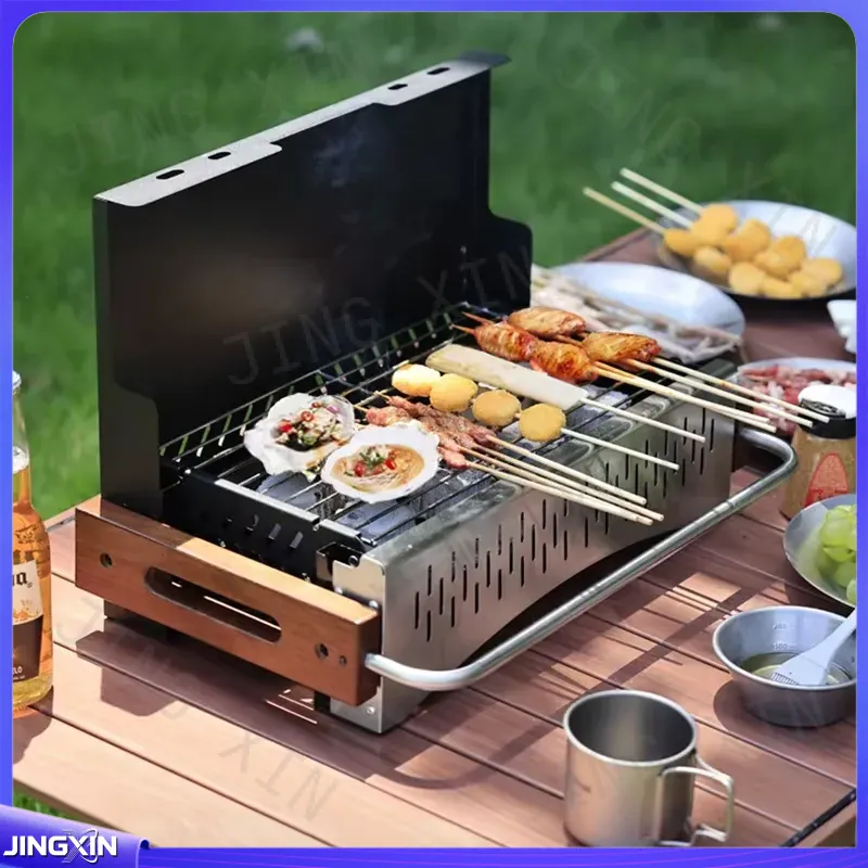 Parrilla de Carbón Plegable Li - Camping Cooking Requirements reseña y precio