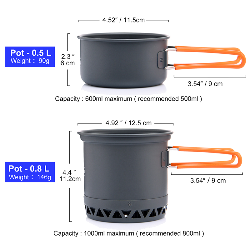 Widesea-Juego de utensilios de - Camping Cooking Set Compact reseña y precio