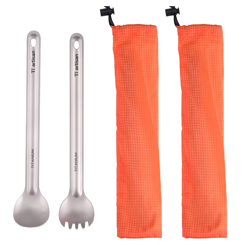 Tiartisan-cubiertos de titanio - Camping Cooking And Cutlery Set reseña y precio