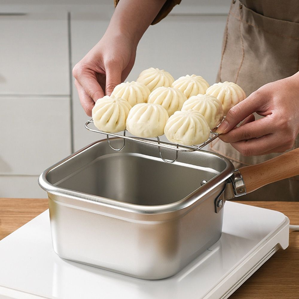 Sartén portátil de acero inoxi - Camping Cooking Utensils Storage reseña y precio