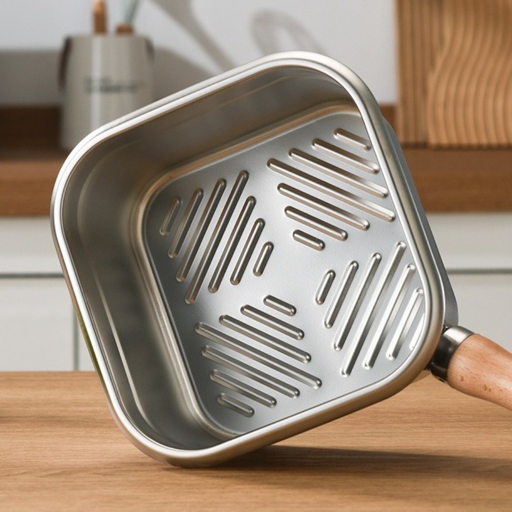 Sartén portátil de acero inoxi - Camping Cooking Utensils Storage reseña y precio