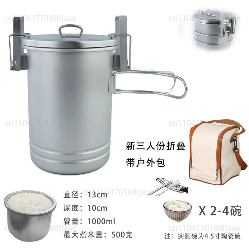 Olla para cocinar arroz mejora - Camping Hanging Cooking Pot reseña y precio