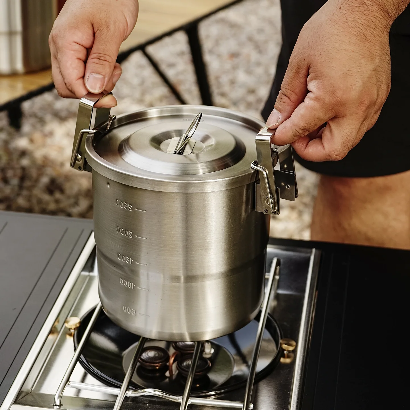 Juego de Utensilios de Cocina  - Camping Hanging Cooking Pot reseña y precio