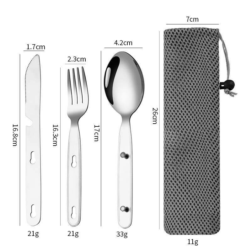 Juego de 3 piezas de cuchara,  - Camping Cooking Utensil Set reseña y precio