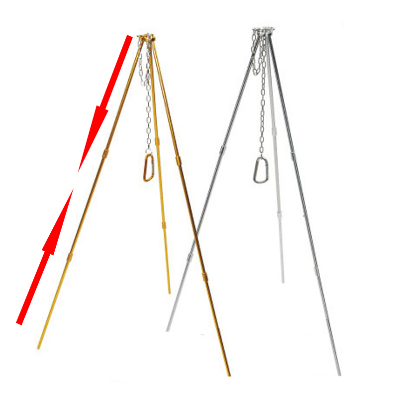 Trípode para acampar al aire l - Camping Hanging Cooking Pot reseña y precio