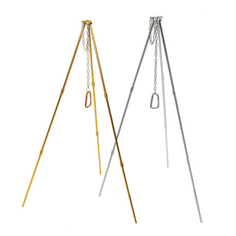 Trípode para acampar al aire l - Camping Hanging Cooking Pot reseña y precio
