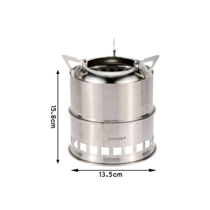 Lixada-estufa de leña de acero - Camping Cooking Butane reseña y precio