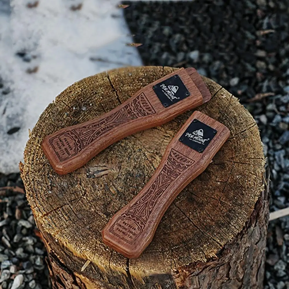 Sartén de madera natural para  - Camping Cooking Disc reseña y precio