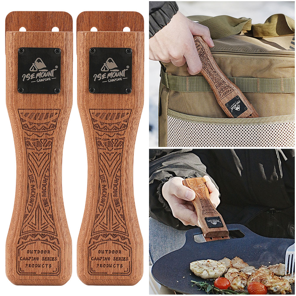 Sartén de madera natural para  - Camping Cooking Disc reseña y precio