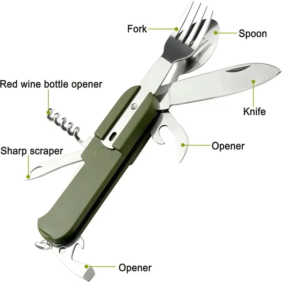 Juego de Utensilios de Viaje 5 - Camping Cooking Utensil Set reseña y precio