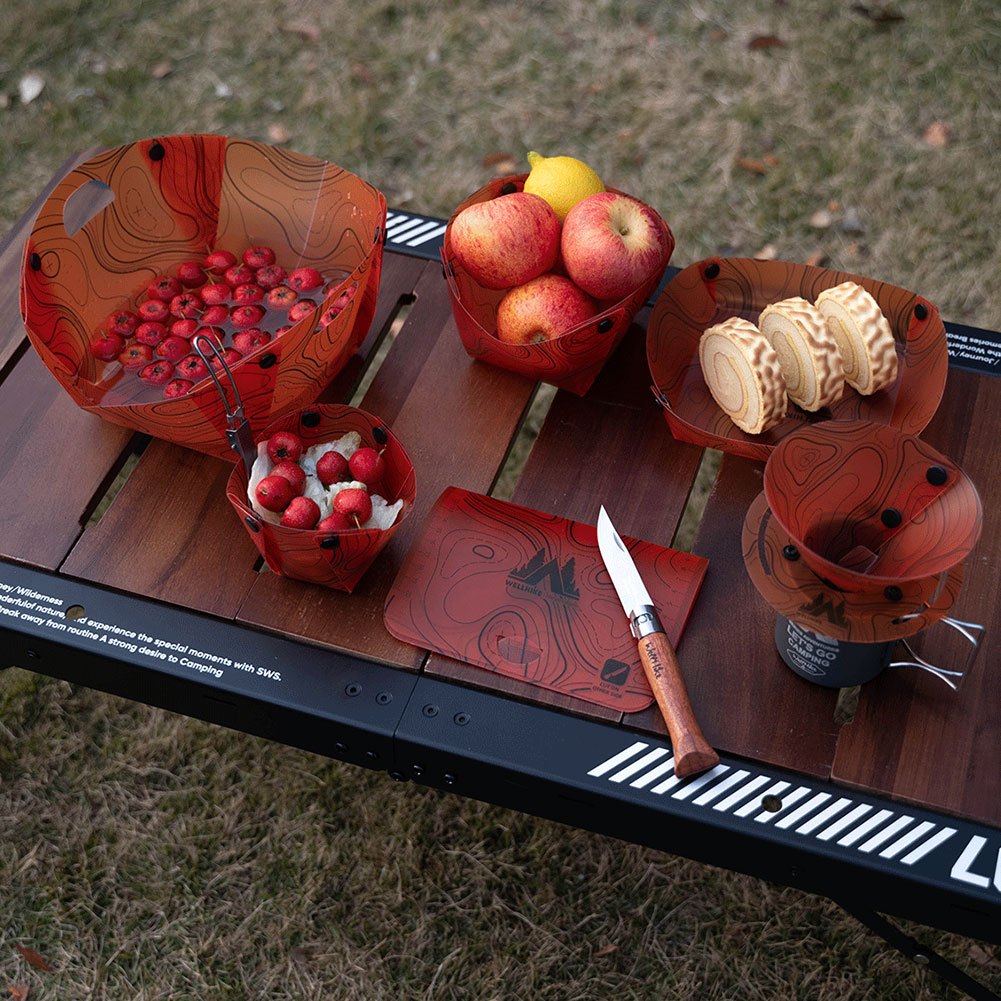 Vajilla Plegable Ligera para E - Camping Cooking Roll reseña y precio