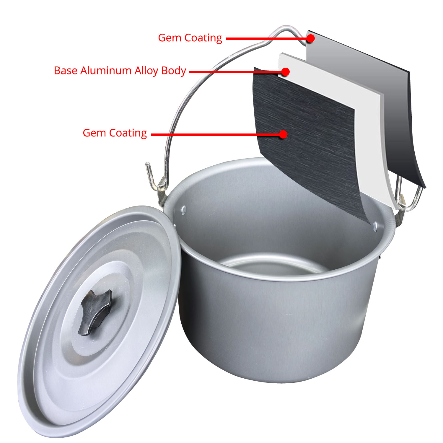 Olla Colgante para Exteriores  - Camping Hanging Cooking Pot reseña y precio