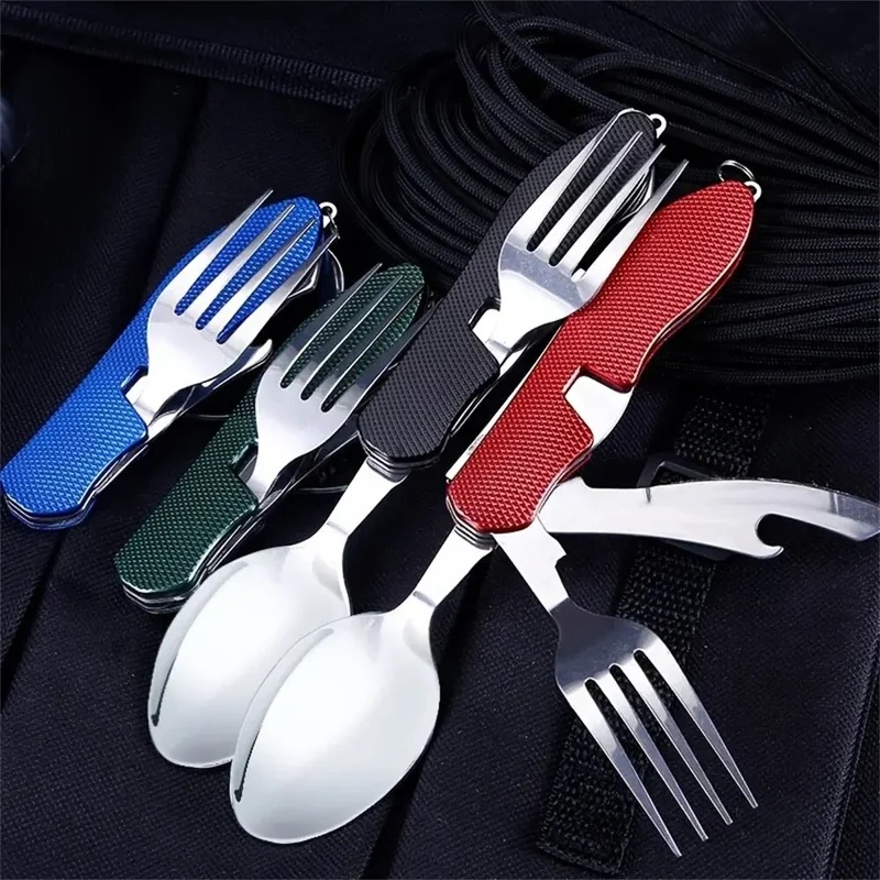 Cuchillería de Acero Inoxidabl - Camping Cooking And Cutlery Set reseña y precio