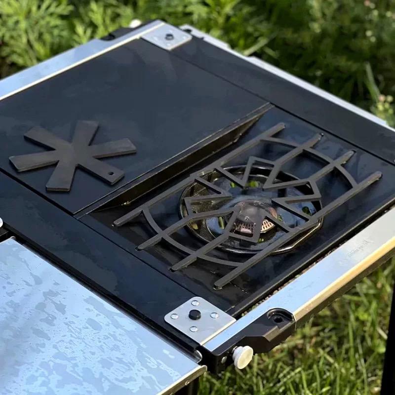 Marco de estufa para acampar a - Camping Cooking Disc reseña y precio