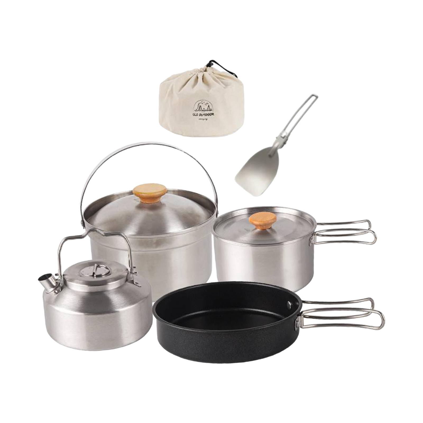 Juego de utensilios de cocina  - Camping Cooking Set With Kettle reseña y precio