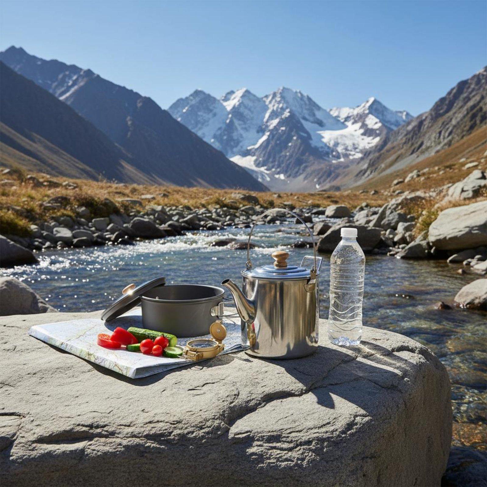 Juego de Ollas Portátiles de A - Camping Cooking Set With Kettle reseña y precio