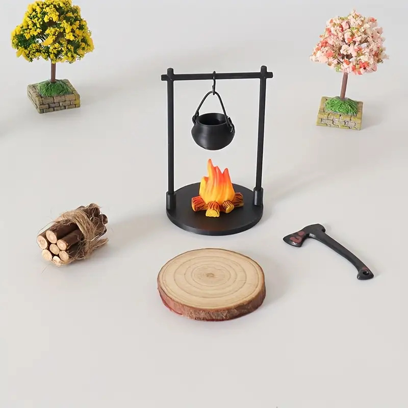 Mini estufa colgante para foga - Camping Hanging Cooking Pot reseña y precio