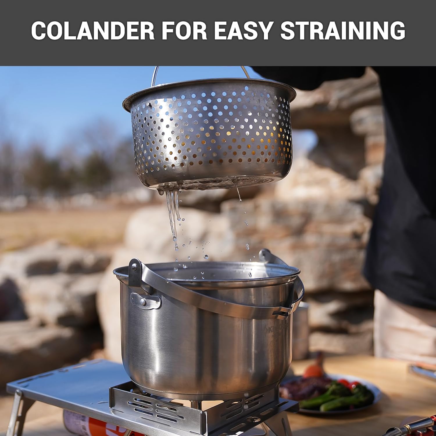 Juego de Utensilios de Cocina  - Camping Cooking Set With Kettle reseña y precio