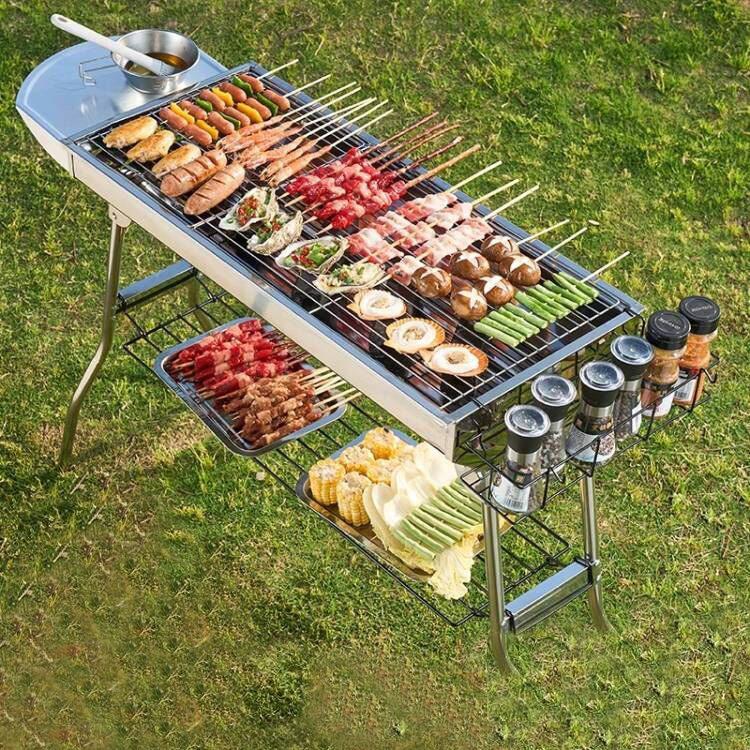 Parrilla Portátil de Acero Ino - Camping Cooking Requirements reseña y precio