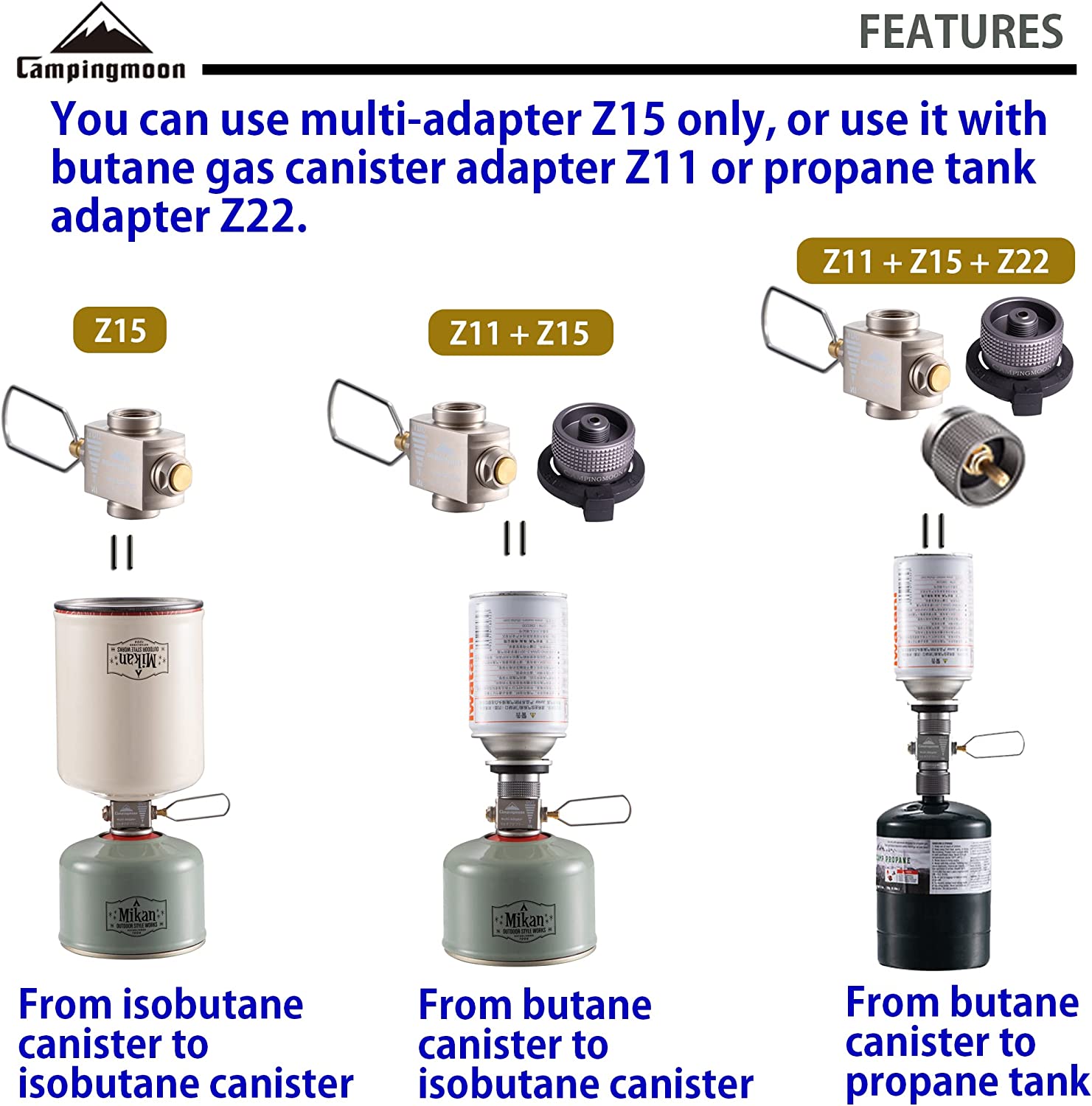 Adaptador de estufa de Gas, ah - Camping Cooking Butane reseña y precio