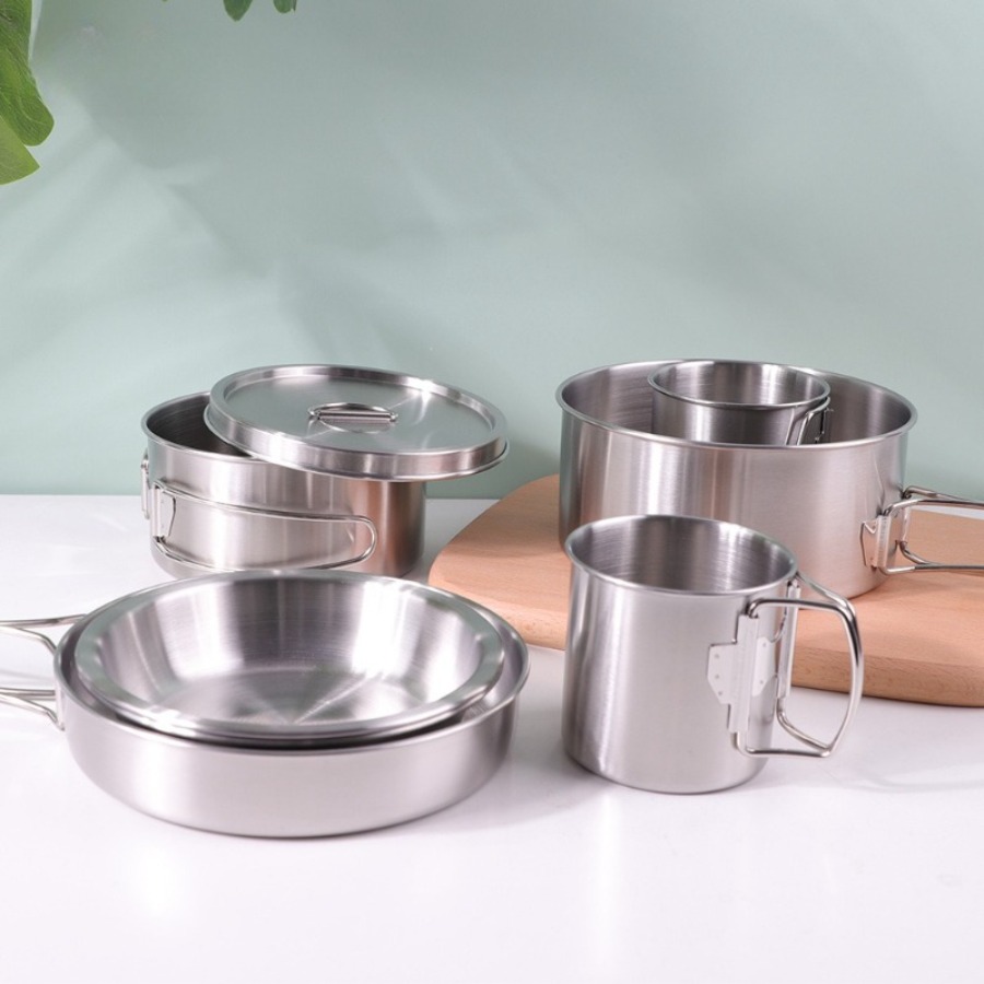 Juego de Utensilios de Cocina  - Camping Cooking Set With Kettle reseña y precio